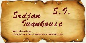 Srđan Ivanković vizit kartica